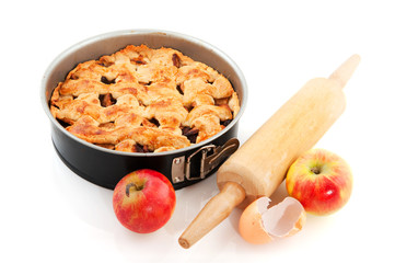 Baking apple pie