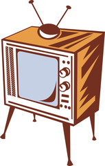 Vintage television set