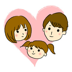 パパとママと女の子