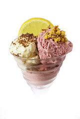 gelato fragola limone
