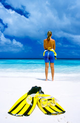 Obraz premium woman on summer holiday