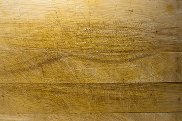 vieux fond d'une planche à découper de cuisine en bois