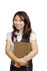 Young Student Holding Book