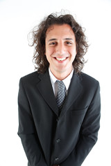 young businessman facial expression