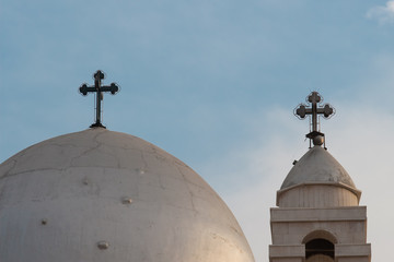 Fototapeta na wymiar Kopuła kościoła chrześcijańskiego, Damaszek, Syria