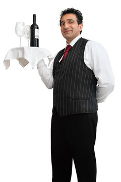 People-Serie: Kellner (suedlaendisch)