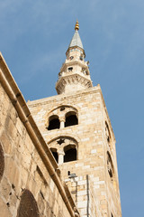 Torre de la mezquita Homeya, Damasco, Siria