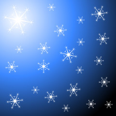 snowflakes background - vector