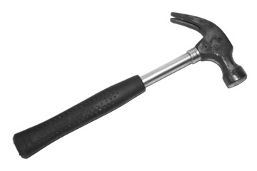 Modern steel hummer as isolated object on white background