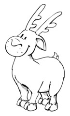 Elch, Weihnachten, Heiligabend, Winter, Christmas