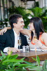 Couple Eating Outdoors