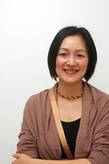 cheerful chinese lady