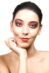 Fototapeta premium beautiful girl with a clean skin