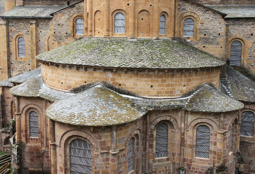 Chevet de l'abbatiale Sainte-Foy de Conques