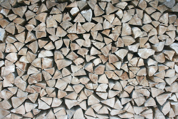 Brennholzwand