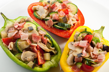 Stuffed pepper with meat and vegetables