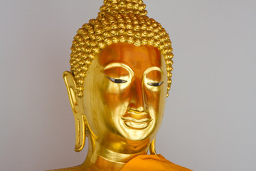 Buddha image in a temple in Bangkok, Thailand