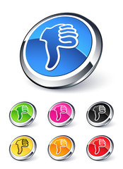 icône pouce baissé