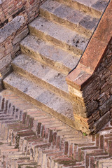 escalier médiéval de San Gimignano