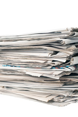 stack of newspapers