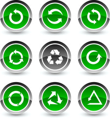 Arrows icon set. Vector illustration