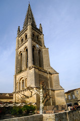Fototapeta na wymiar L'église monolite de Saint emilion