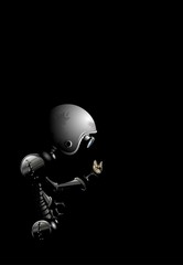 robot with butterfly