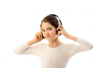Naklejka premium Portrait of cute teen girl