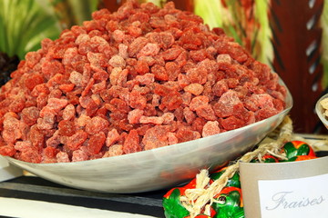 Fraises déshydratées