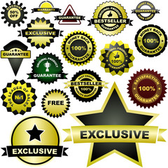 Set of design elements for sale.