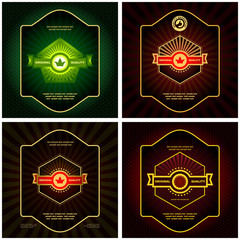 Vector design blank. Vector template.