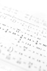 Fototapeta premium Algebra Problems