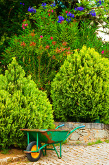 Obraz premium Rustic Wheelbarrow