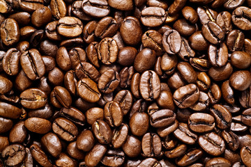 Coffee beans background