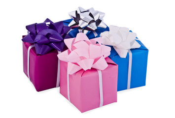 Boxes with gifts