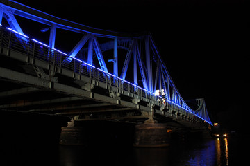Glienicker Brücke Nachts 2, Feier 20 Jahre Mauerfall
