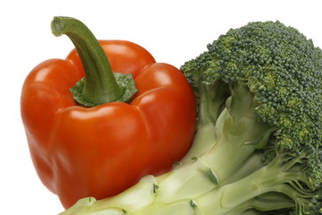 Broccoli  and paprika