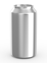 Can on white background. Isolated 3D image