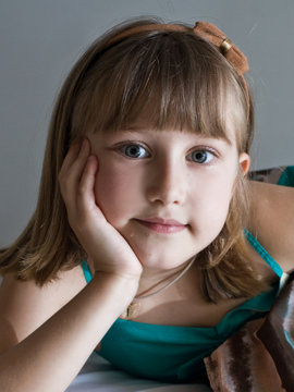 primo piano bambina