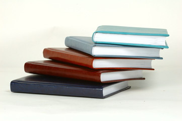 a stack of table books