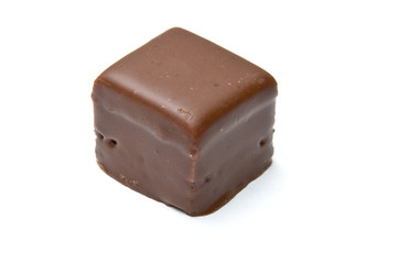Single chocolate cube