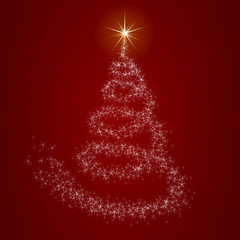 christbaum aus glitter III