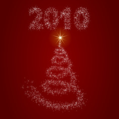 christbaum aus glitter 2010