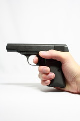 手と銃