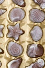 chocolate candy closeup