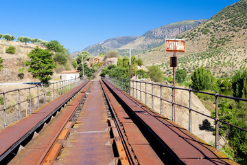 railway viaduct near border of Portugal, Castile and Leon, Spain