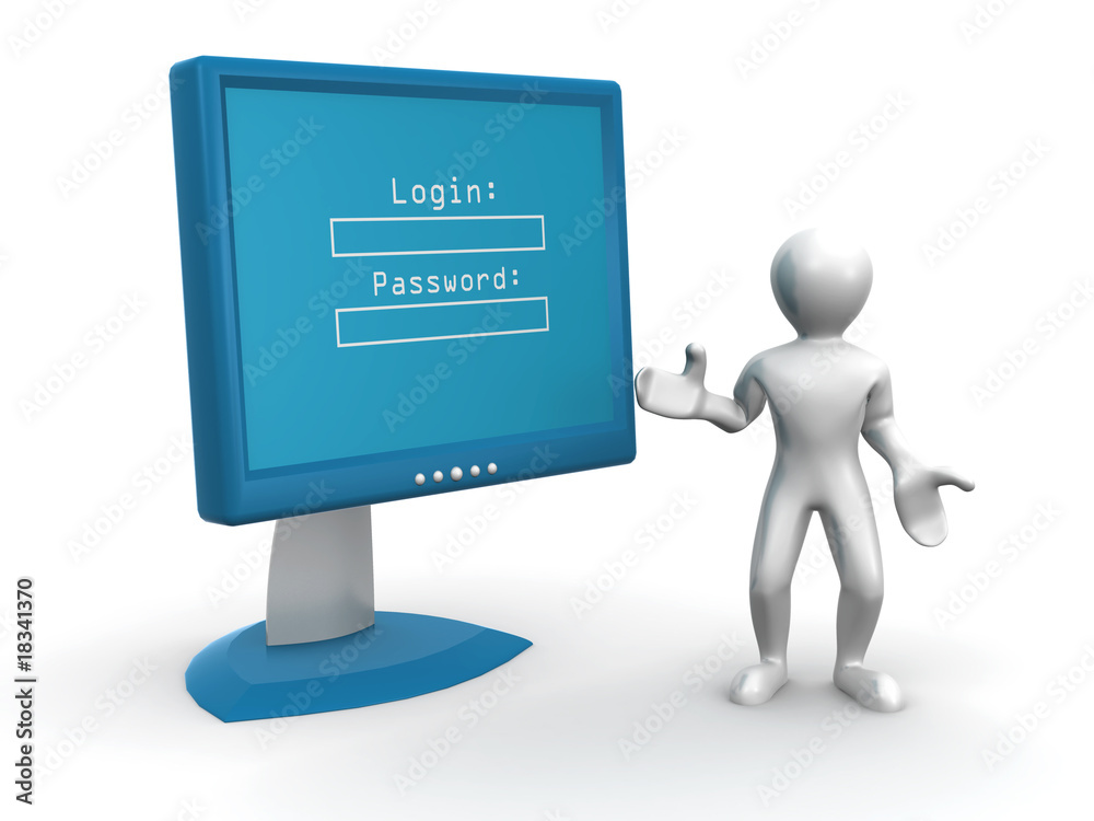 Poster Monitor with Login and password