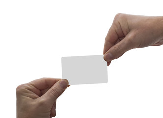 Obraz premium Hands & Card