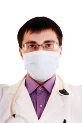 Professional young doctor.