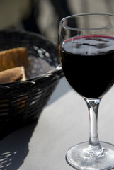 Glass of wine